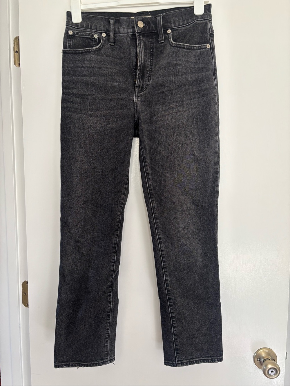 Madewell Classic High-Rise Straight Jeans in Black
